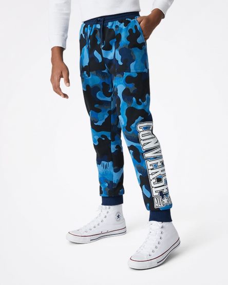 Jogger Nohavice Converse Camo Chlapcenske Námornícka Modrá | SK NWSH119